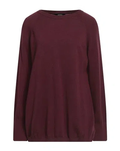 Alpha Studio Woman Sweater Burgundy Size 12 Polyamide, Wool, Viscose, Cashmere In Red