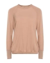 Alpha Studio Woman Sweater Camel Size 10 Merino Wool In Brown