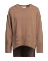 Alpha Studio Woman Sweater Camel Size 10 Wool, Viscose, Polyamide, Cashmere In Beige
