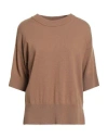 Alpha Studio Woman Sweater Camel Size 8 Wool, Viscose, Polyamide, Cashmere