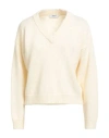 Alpha Studio Woman Sweater Cream Size 10 Merino Wool