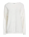 Alpha Studio Woman Sweater Cream Size 10 Recycled Wool, Ecovero Viscose, Recycled Polyamide, Cashmer In White