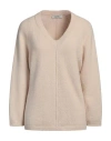 Alpha Studio Woman Sweater Cream Size 12 Alpaca Wool, Polyamide, Cotton, Modal, Elastane In White