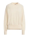 Alpha Studio Woman Sweater Cream Size 8 Cashmere In White