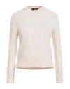 Alpha Studio Woman Sweater Cream Size 8 Merino Wool