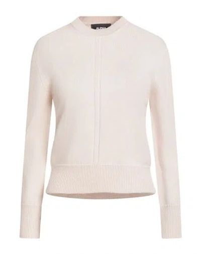 Alpha Studio Woman Sweater Cream Size 8 Merino Wool