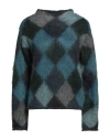 Alpha Studio Woman Sweater Deep Teal Size 10 Mohair Wool, Polyamide In Green