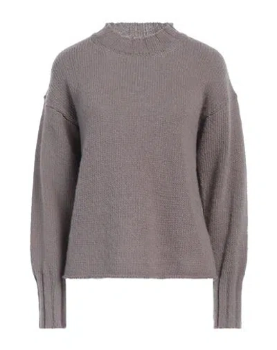 Alpha Studio Woman Sweater Dove Grey Size 12 Wool In Neutral