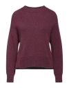 Alpha Studio Woman Sweater Garnet Size 6 Merino Wool, Alpaca Wool, Polyamide In Red