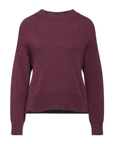 Alpha Studio Woman Sweater Garnet Size 6 Merino Wool, Alpaca Wool, Polyamide In Red
