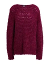 Alpha Studio Woman Sweater Garnet Size 8 Acrylic, Wool, Mohair Wool, Polyester