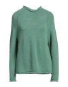Alpha Studio Woman Sweater Green Size 8 Wool, Recycled Polyamide