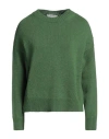 Alpha Studio Woman Sweater Green Size 12 Merino Wool In Green