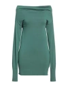 Alpha Studio Woman Sweater Green Size 6 Viscose, Polyester, Polyamide In Green