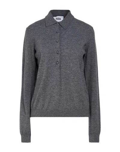 Alpha Studio Woman Sweater Grey Size 10 Geelong Wool