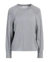 Alpha Studio Woman Sweater Grey Size 12 Merino Wool