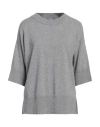Alpha Studio Woman Sweater Grey Size 8 Wool, Viscose, Polyamide, Cashmere
