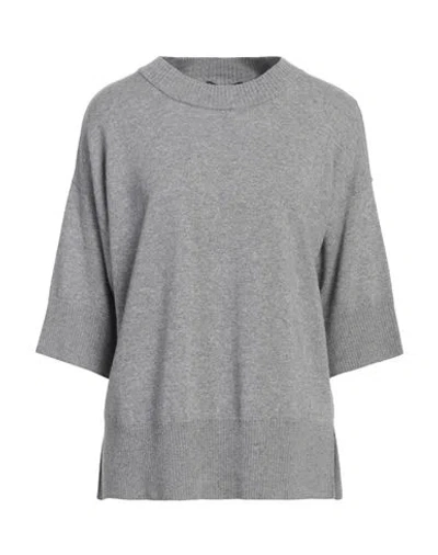 Alpha Studio Woman Sweater Grey Size 8 Wool, Viscose, Polyamide, Cashmere