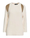 Alpha Studio Woman Sweater Ivory Size 10 Cotton, Polyamide In Neutral