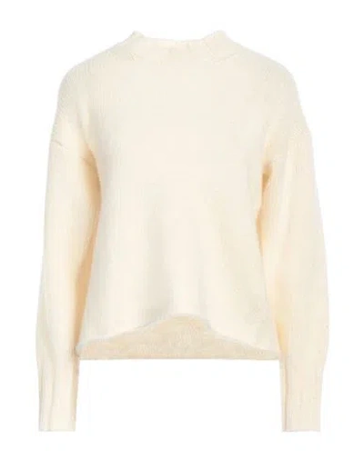 Alpha Studio Woman Sweater Ivory Size 12 Wool In White
