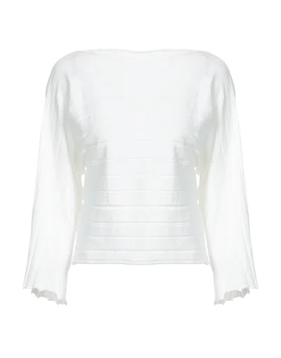 Alpha Studio Sweaters In White