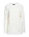 Alpha Studio Woman Sweater Ivory Size 10 Recycled Wool, Viscose, Recycled Polyamide, Recycled Cashme In White