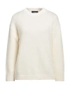 Alpha Studio Woman Sweater Ivory Size 10 Recycled Wool, Viscose, Recycled Polyamide, Recycled Cashme In White
