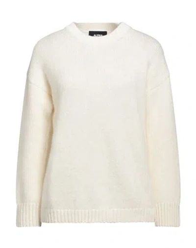 Alpha Studio Woman Sweater Ivory Size 10 Recycled Wool, Viscose, Recycled Polyamide, Recycled Cashme In White
