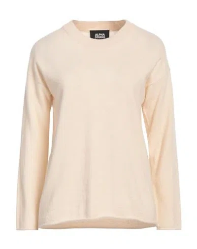 Alpha Studio Woman Sweater Ivory Size 8 Wool, Cashmere In White
