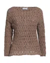 Alpha Studio Sweaters In Beige