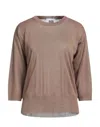 Alpha Studio Sweaters In Beige