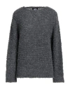 Alpha Studio Woman Sweater Lead Size 10 Acrylic, Wool, Mohair Wool, Polyester
