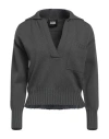 Alpha Studio Woman Sweater Lead Size 8 Wool, Polypropylene In Grey