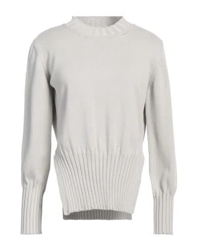 Alpha Studio Woman Sweater Light Grey Size 10 Cotton