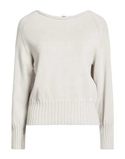 Alpha Studio Woman Sweater Light Grey Size 10 Cotton In Gray