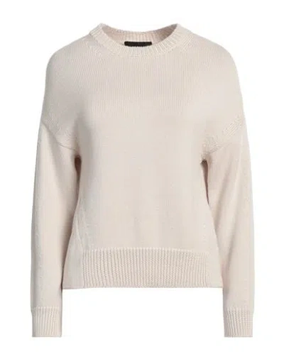 Alpha Studio Woman Sweater Light Grey Size 8 Merino Wool