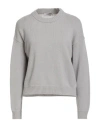 Alpha Studio Woman Sweater Light Grey Size 6 Merino Wool