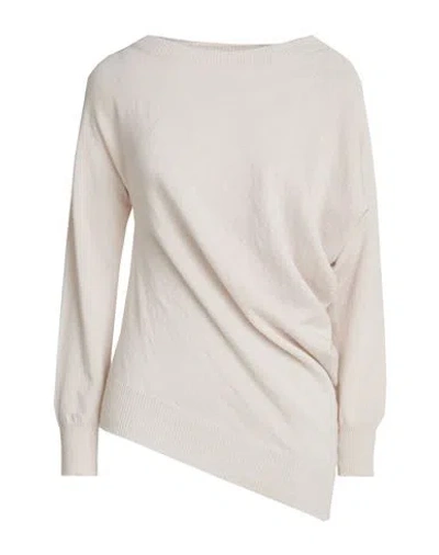 Alpha Studio Woman Sweater Light Grey Size 6 Wool, Cashmere