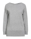 Alpha Studio Woman Sweater Light Grey Size 8 Recycled Wool, Viscose, Polyamide, Cashmere In Gray