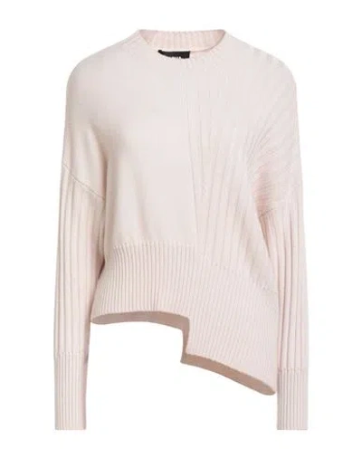 Alpha Studio Woman Sweater Light Pink Size 8 Cotton