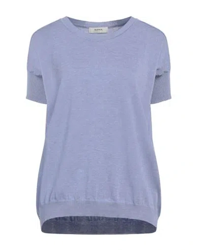 Alpha Studio Woman Sweater Lilac Size 10 Cotton In Purple