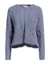 Alpha Studio Woman Sweater Lilac Size 10 Wool, Alpaca Wool, Polyamide In Purple