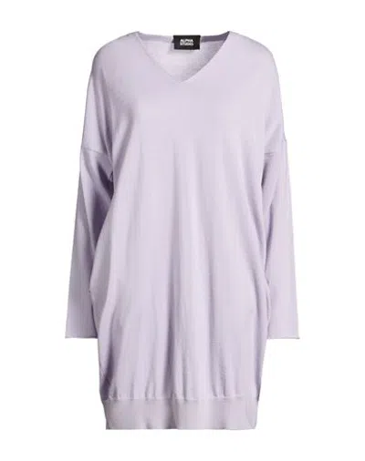 Alpha Studio Woman Sweater Lilac Size Onesize Wool In Purple