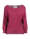 Alpha Studio Woman Sweater Magenta Size 6 Cotton