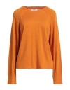 Alpha Studio Woman Sweater Mandarin Size 6 Cotton, Viscose In Mandarin