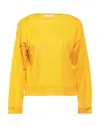 Alpha Studio Sweaters In Yellow