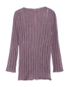 Alpha Studio Woman Sweater Mauve Size 10 Alpaca Wool, Recycled Polyamide, Polyamide