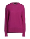 Alpha Studio Woman Sweater Mauve Size 10 Merino Wool In Purple