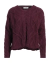 Alpha Studio Woman Sweater Mauve Size 12 Wool, Alpaca Wool, Polyamide In Purple