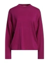 Alpha Studio Woman Sweater Mauve Size 6 Merino Wool In Pink